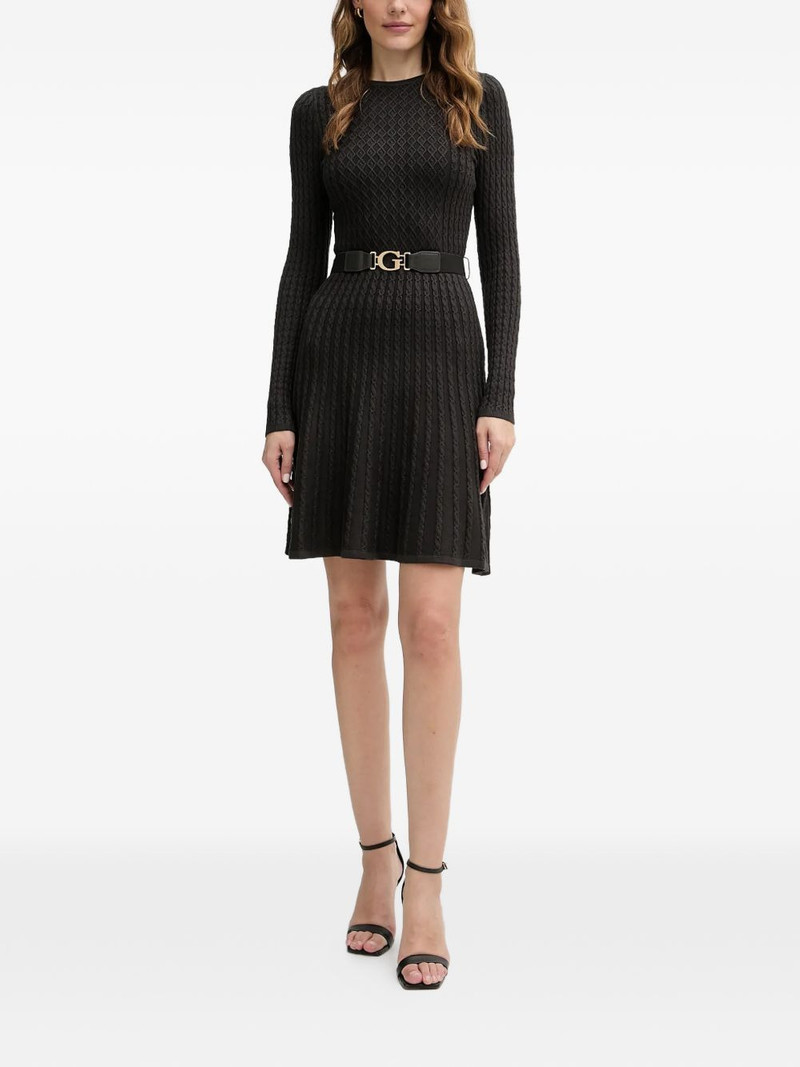 GUESS USA textured belted mini dress outlook