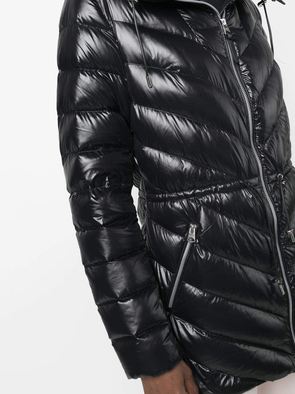 fitted-waist padded jacket - 5
