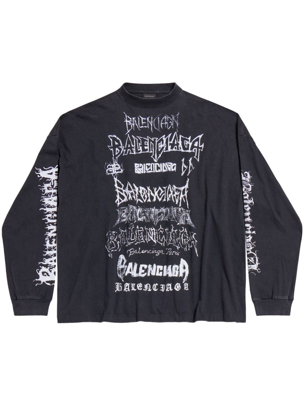 graffiti-logo long-sleeve T-shirt - 1