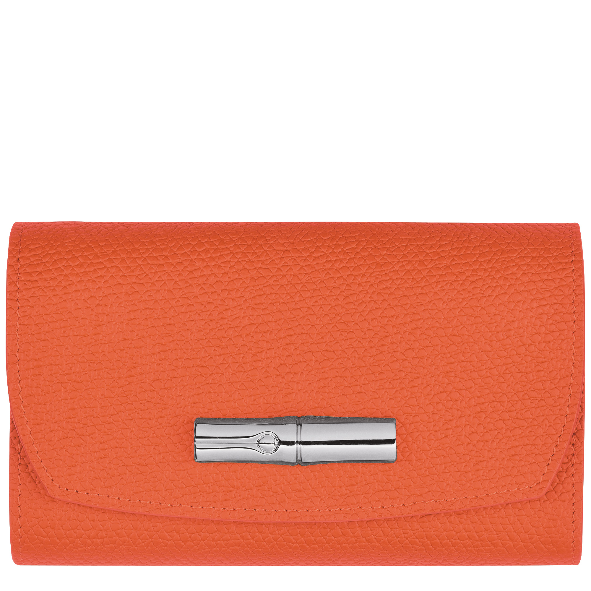 Roseau Wallet Orange - Leather - 1