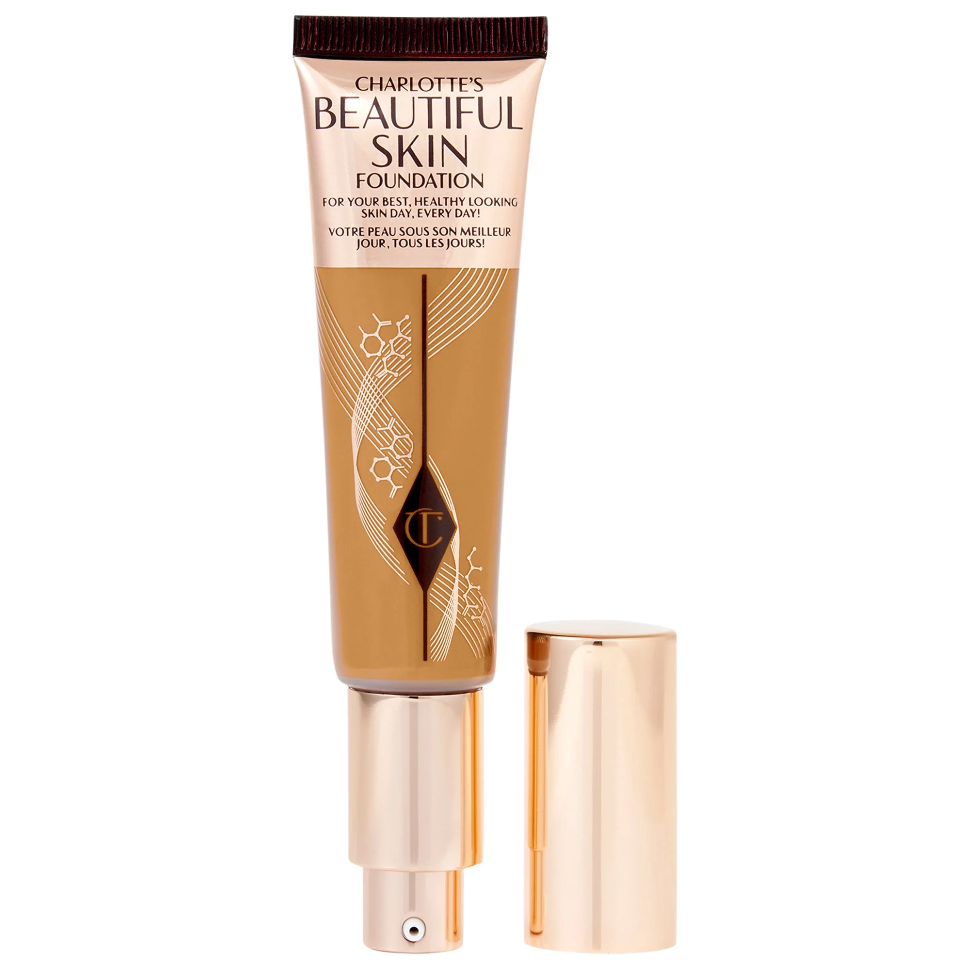 Beautiful Skin Medium Coverage Liquid Foundation with Hyaluronic Acid - 1