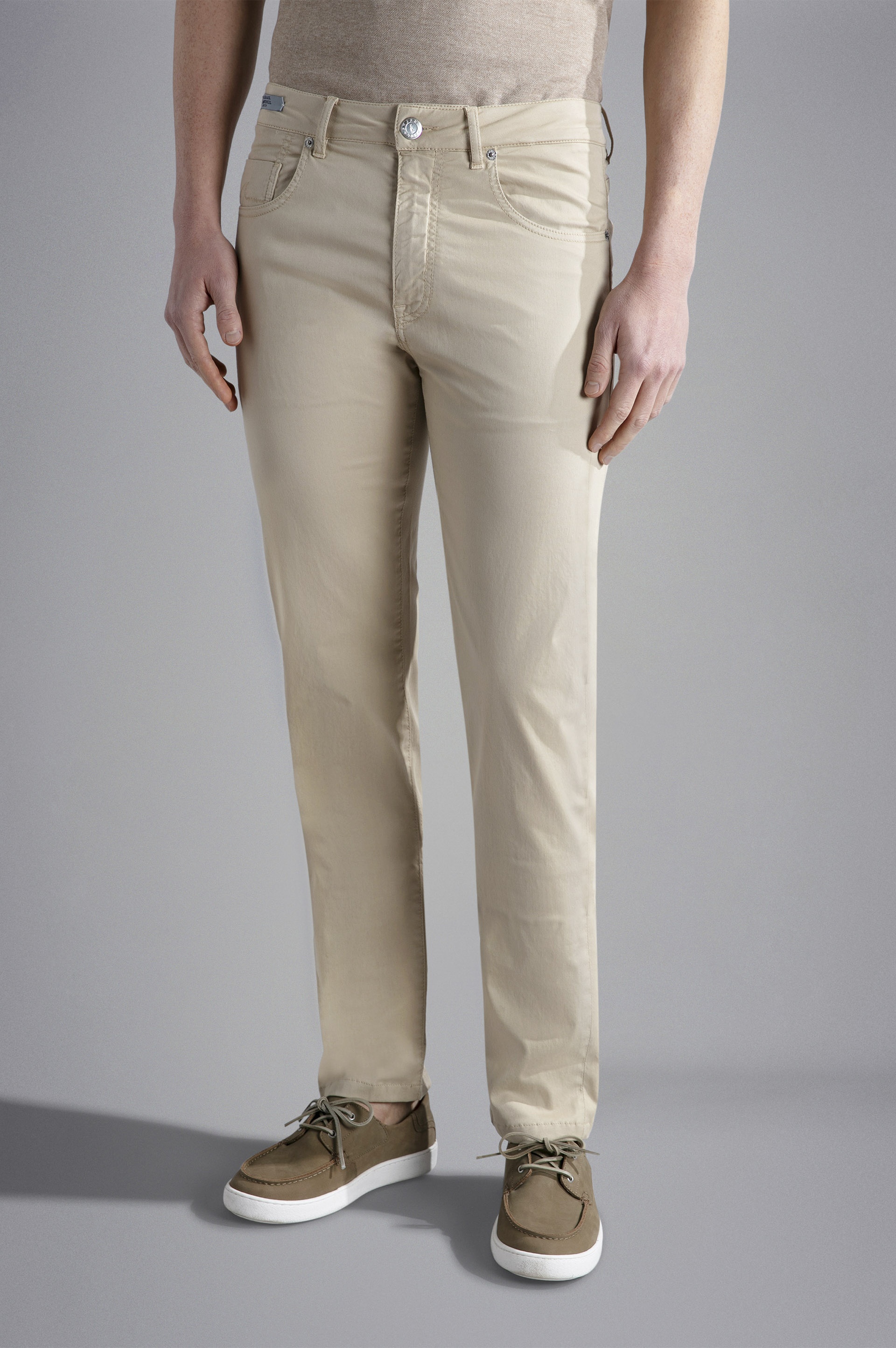 CHINO TENCEL COTTON STRETCH 5 POCKETS TROUSERS - 7