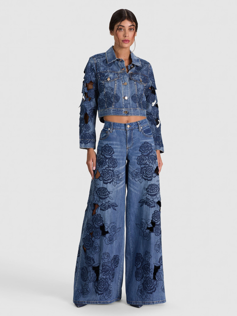 CHLOE LASER-CUT DENIM JACKET 3