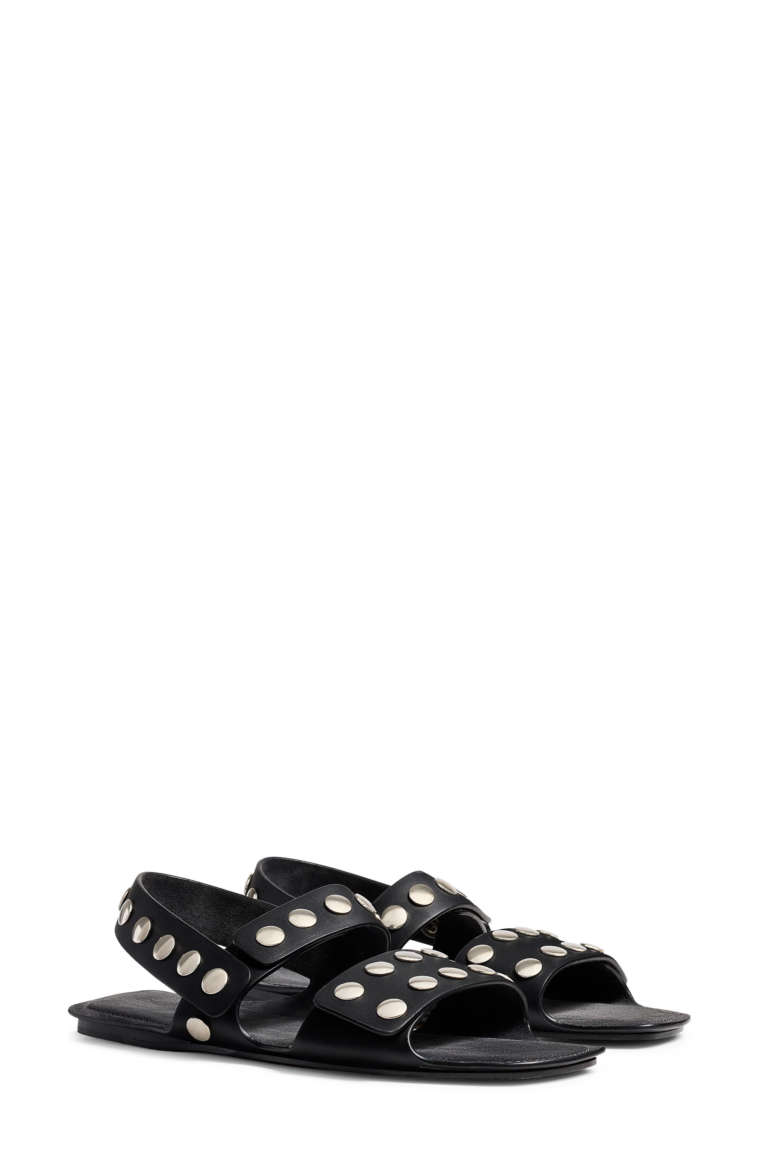 Khaite Boden Studded Slingback Sandal in Black at Nordstrom - 1