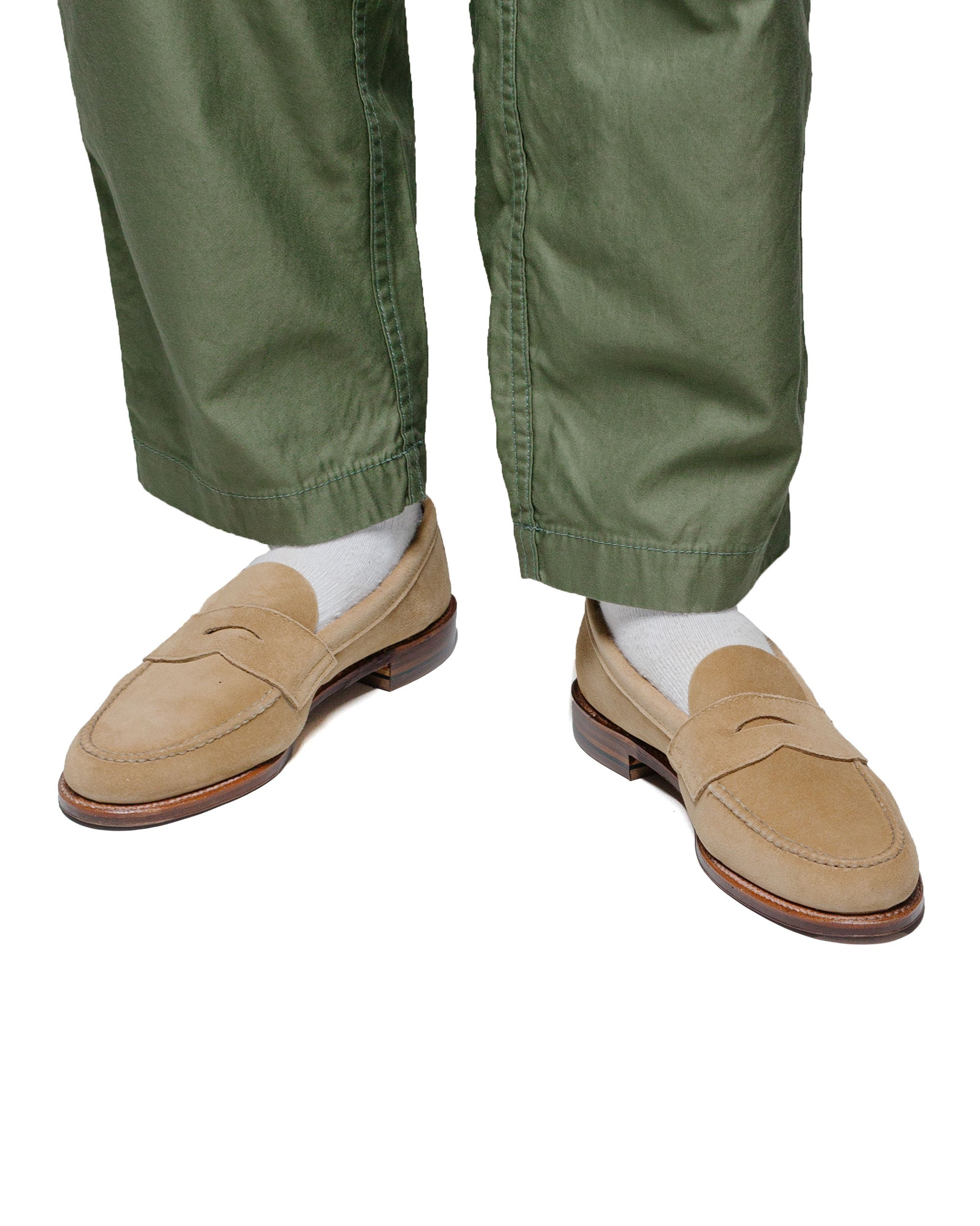 Unlined Leisure Handsewn Tan Suede 6244F - 2