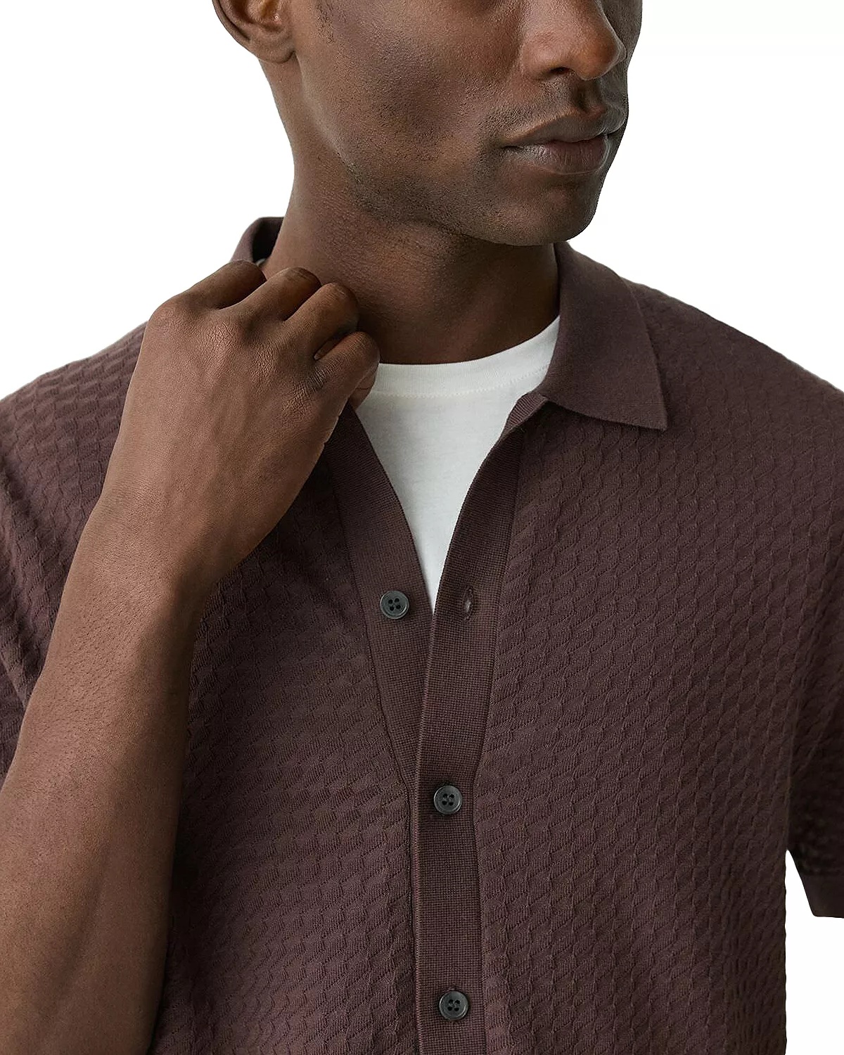 Cairn Short-Sleeve Sweater in Cotton - 4