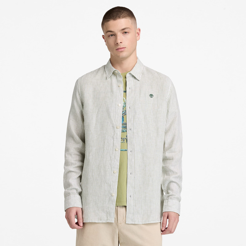 Men's Mill Brook Regular Fit Linen Shirt 4