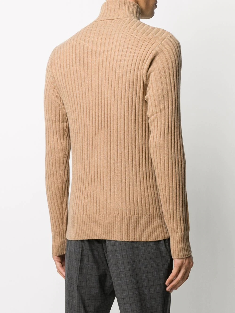 ribbed rollneck jumper - 4