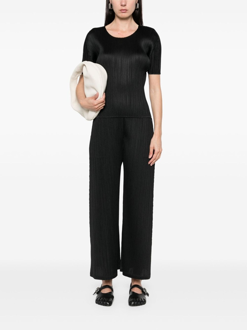 Pleats Please Issey Miyake plissé-effect T-shirt outlook