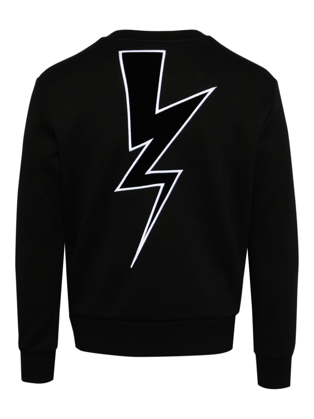 thunderbolt-embroidered sweatshirt - 2