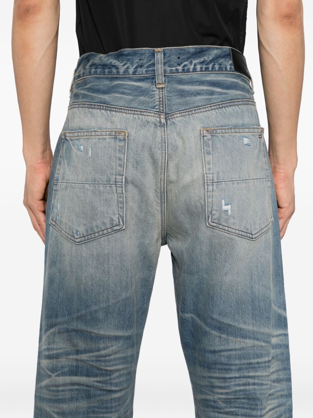 PLEATED STRAIGHT JEANS - 5