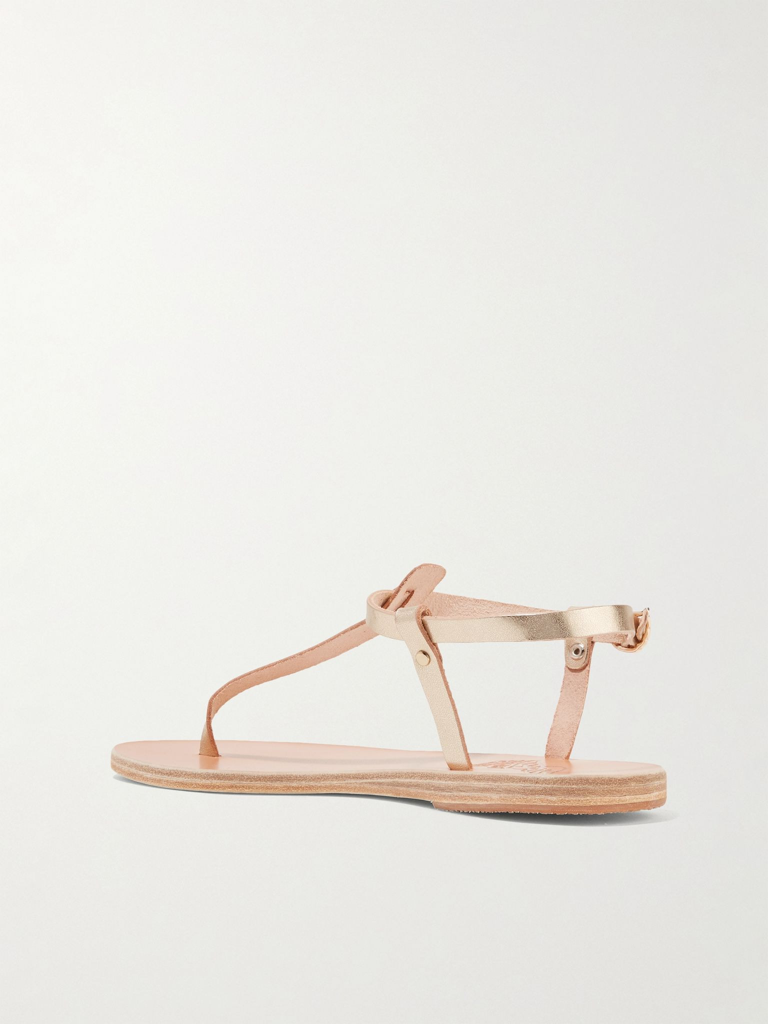 Lito metallic leather sandals Gold - 3