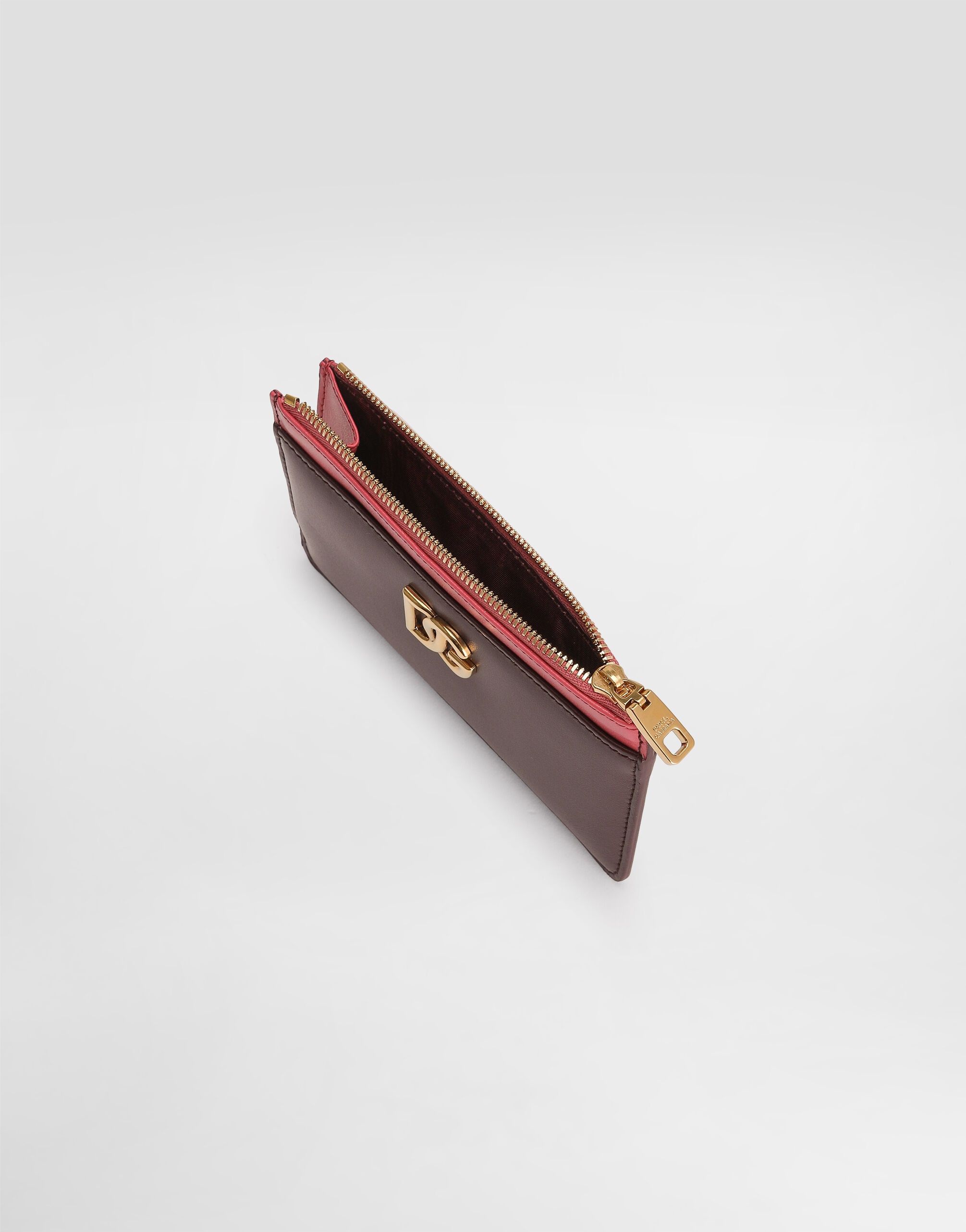 Calfskin card holder with DG logo - 4