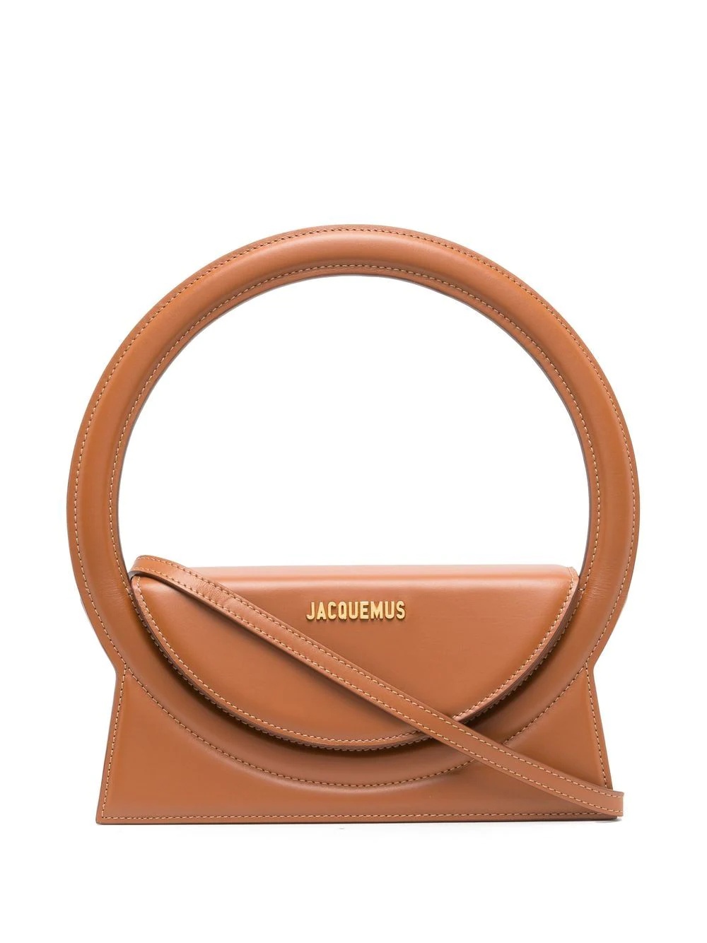 logo-plaque shoulder bag - 1