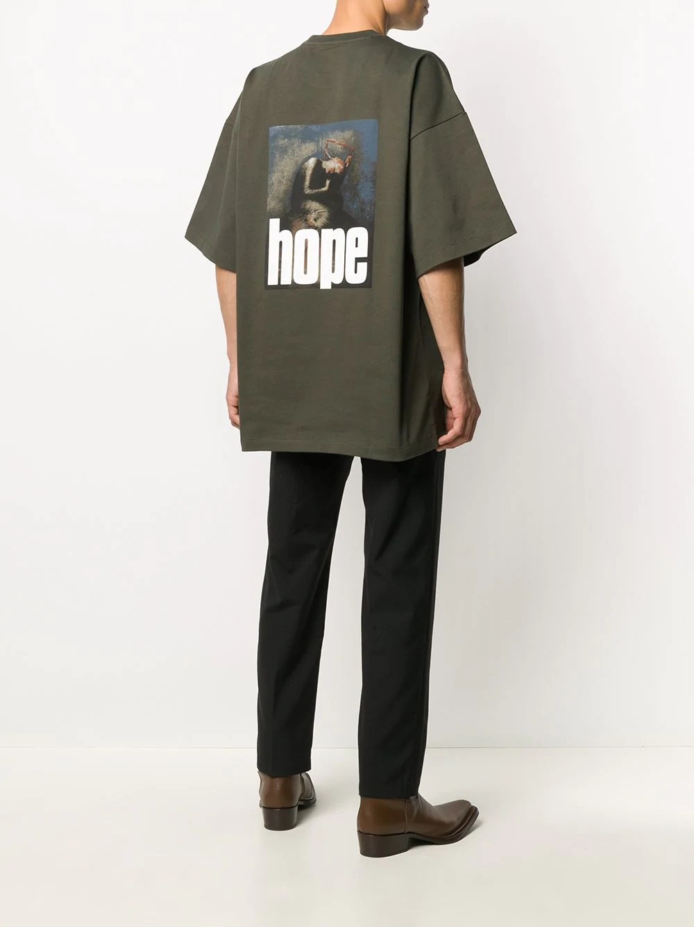 graphic-print oversize T-shirt - 2