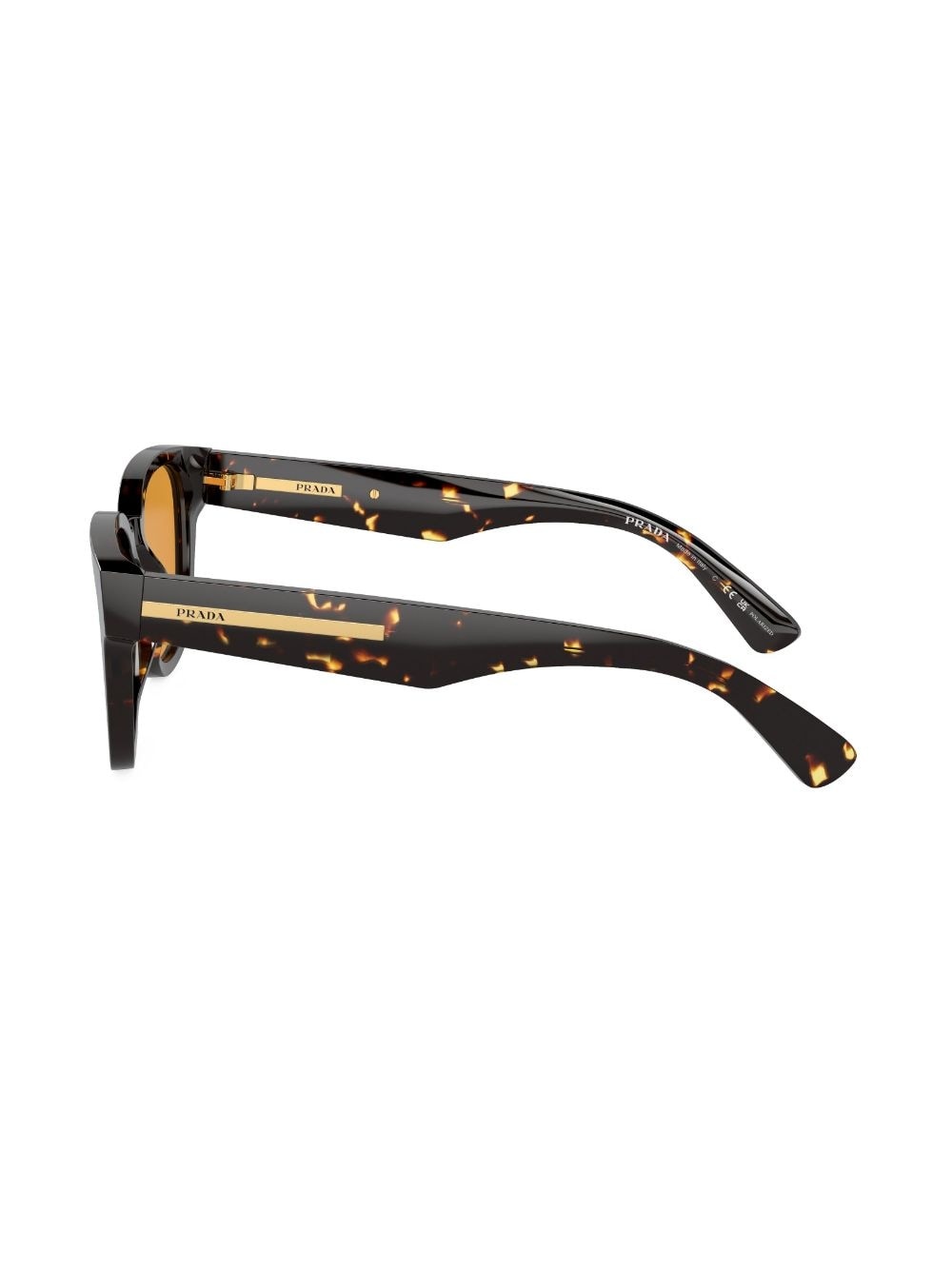 tortoiseshell-effect D-frame sunglasses - 3