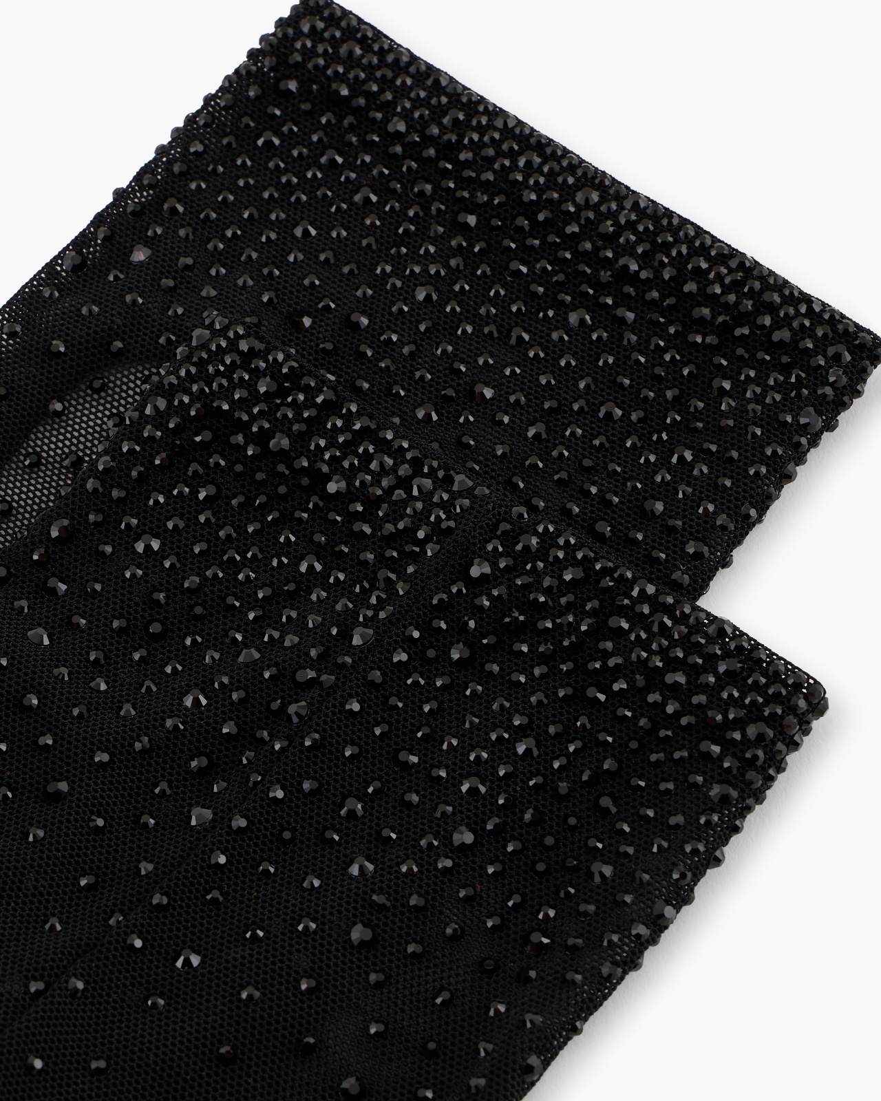 SHORT TULLE SLEEVES WITH RHINESTONE EMBROIDERY - 2