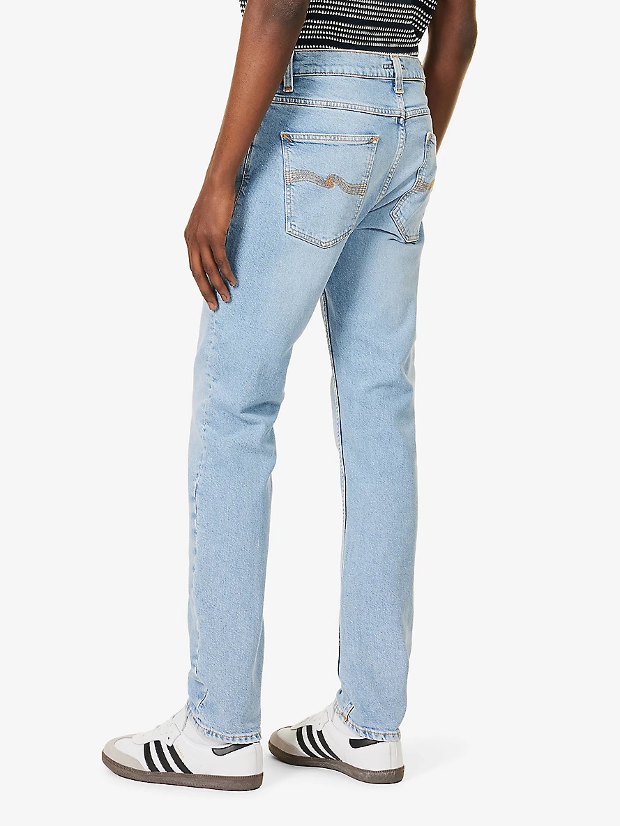 Lean Dean slim-leg mid-rise stretch-denim jeans - 4