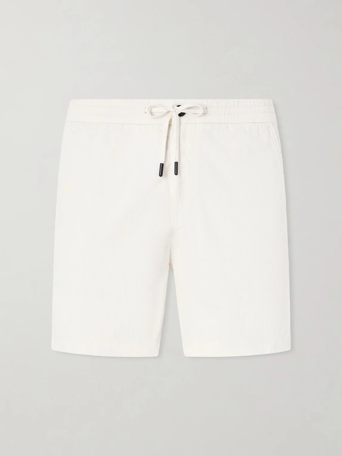 Straight-Leg Cotton-Corduroy Drawstring Shorts - 1