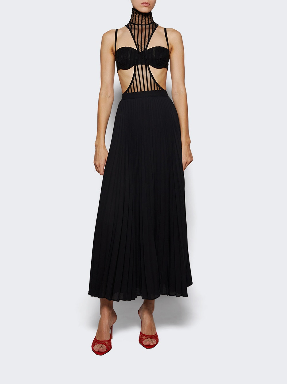 Pleated Skirt Black - 5
