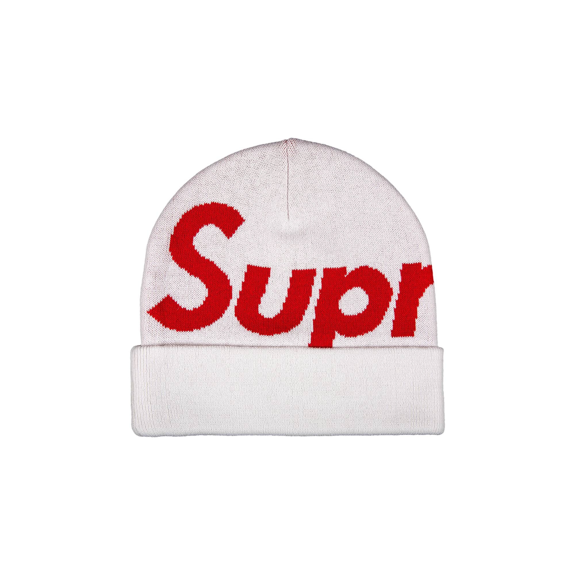 Supreme sold Big Logo Beanie Red