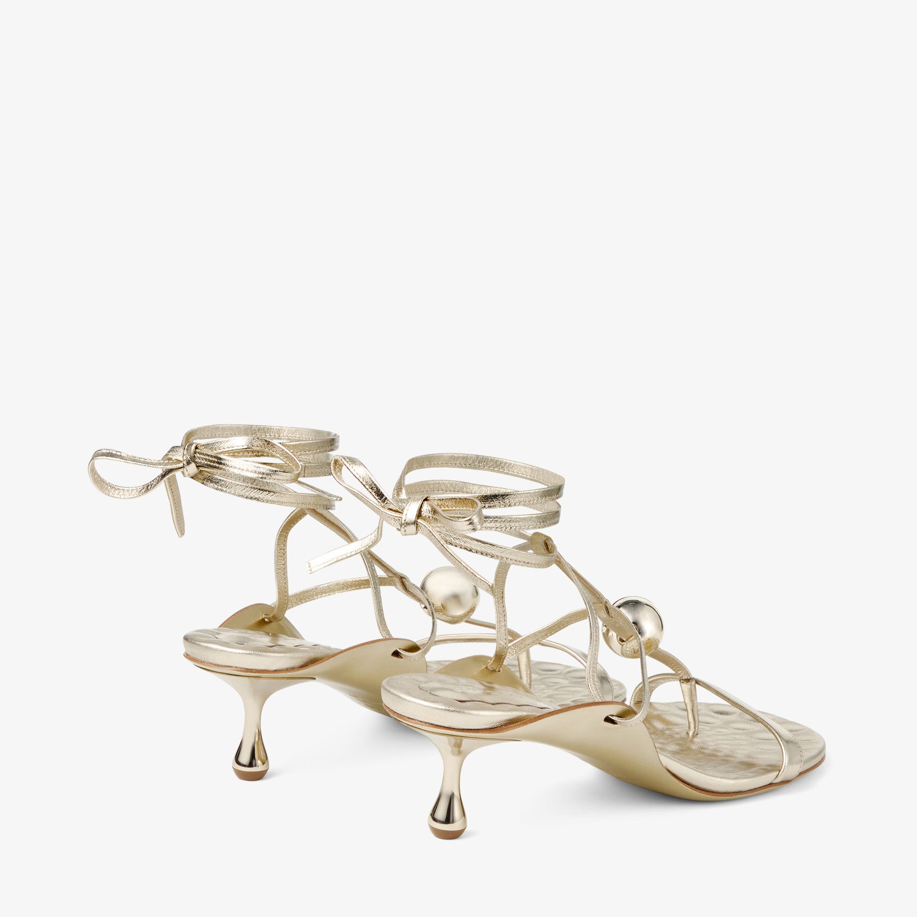 Zyra 50
Gold Vintage Metallic Leather Sandals - 5