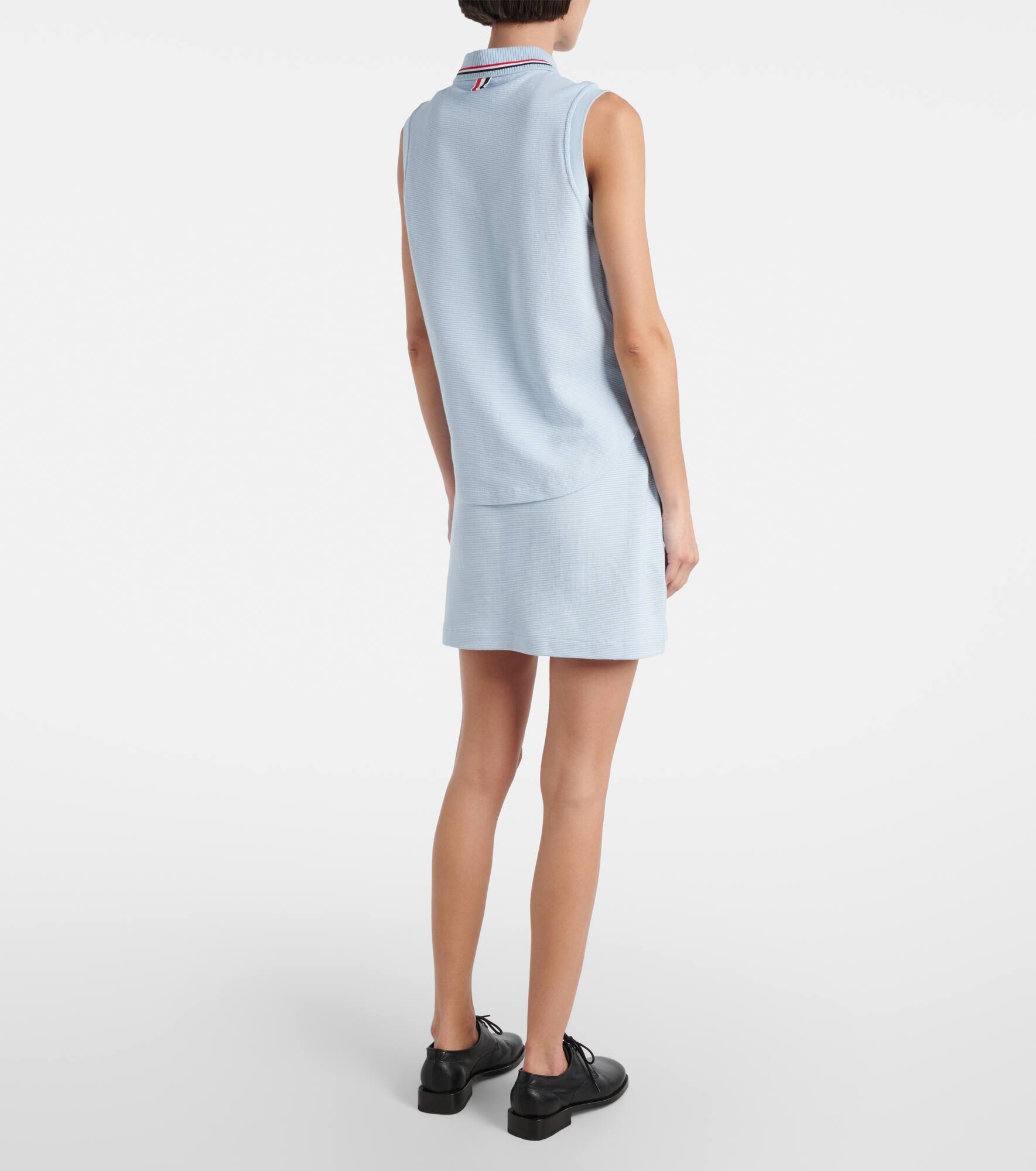 Sleeveless cotton polo shirt - 3