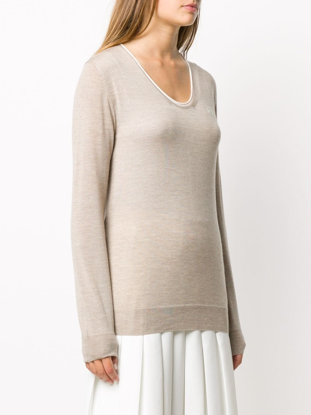 V-neck knitted top - 3