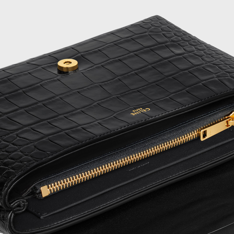 MEDIUM VICTOIRE BAG in porosus crocodile 4