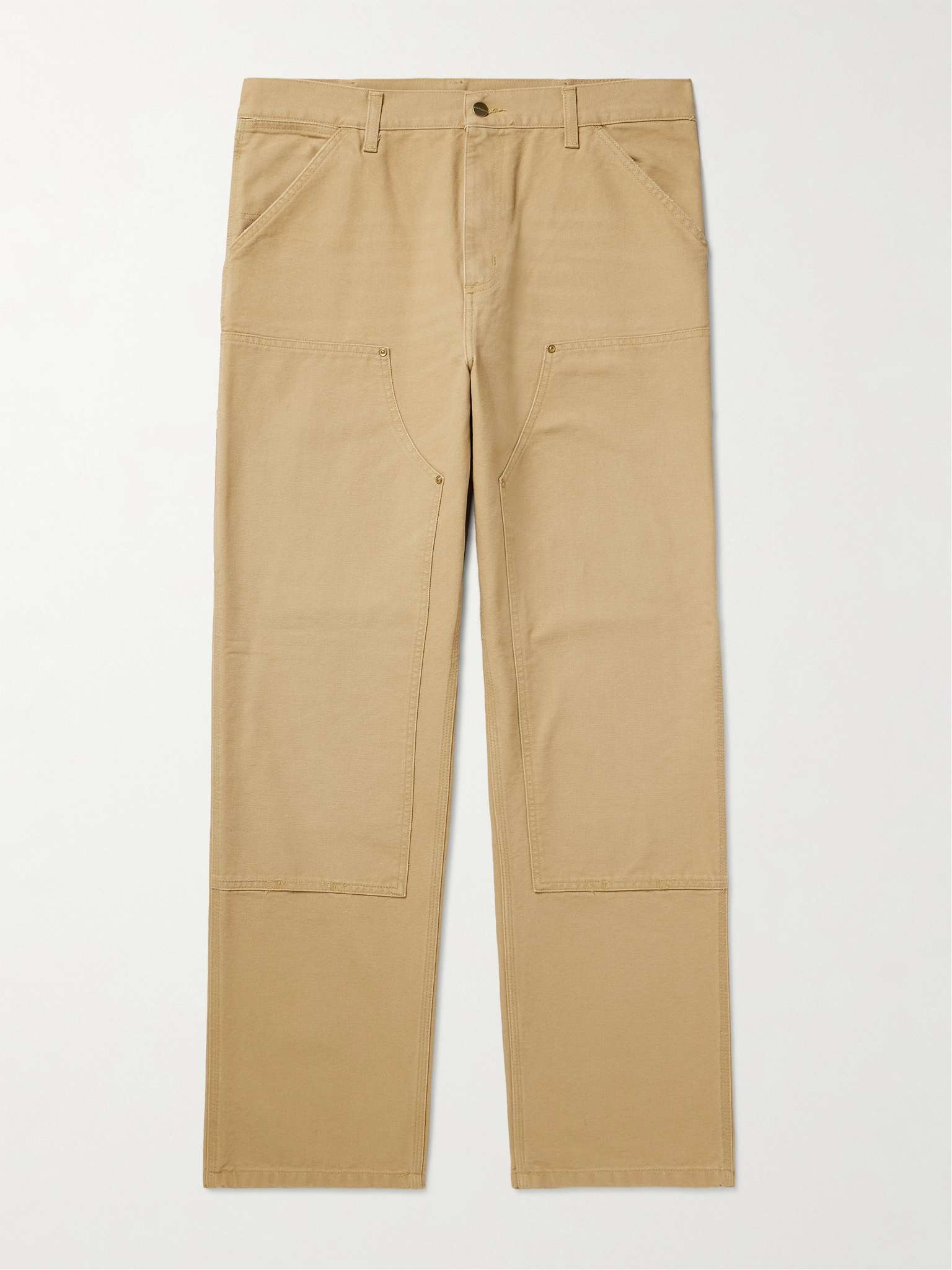 Double Knee Straight-Leg Cotton-Canvas Carpenter Trousers - 1