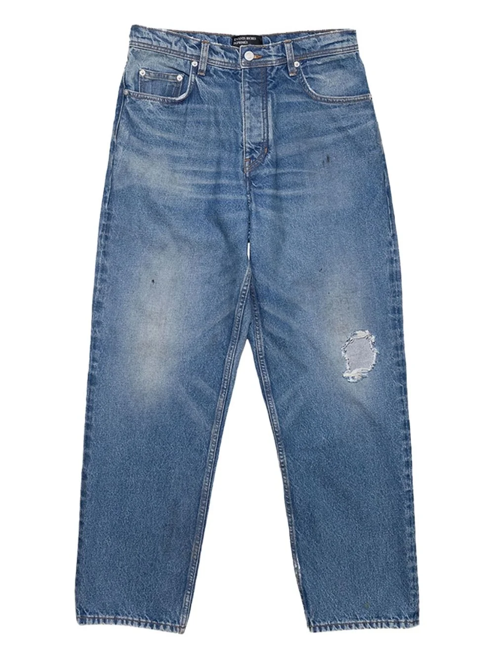 distressed-detail jeans - 1