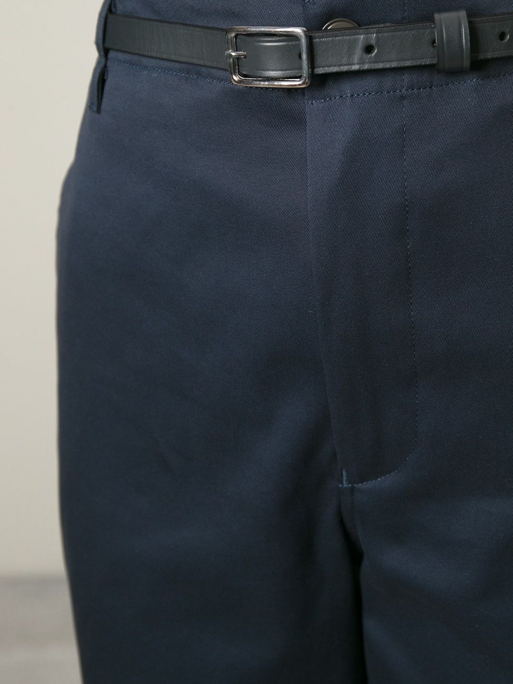 belted chino trousers - 5
