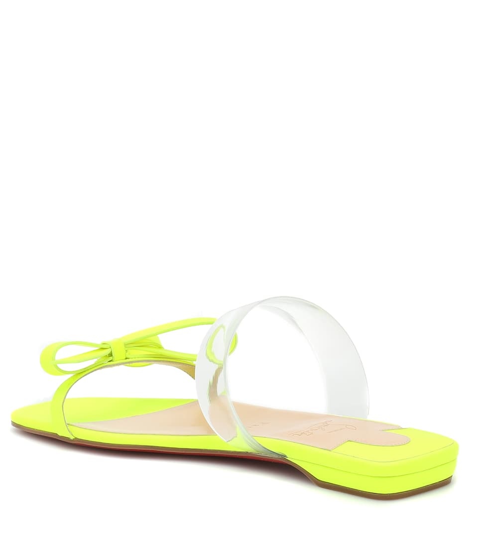 Just Nodo PVC-trimmed leather sandals - 3