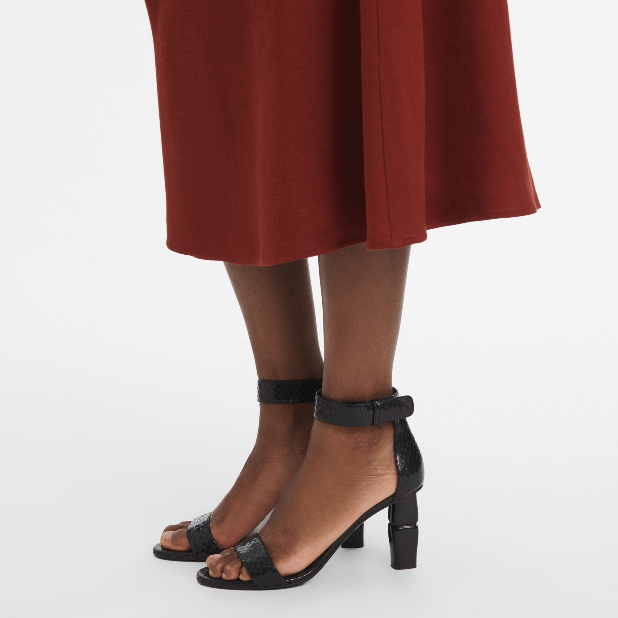 Roseau High heel sandals Black - Leather - 4