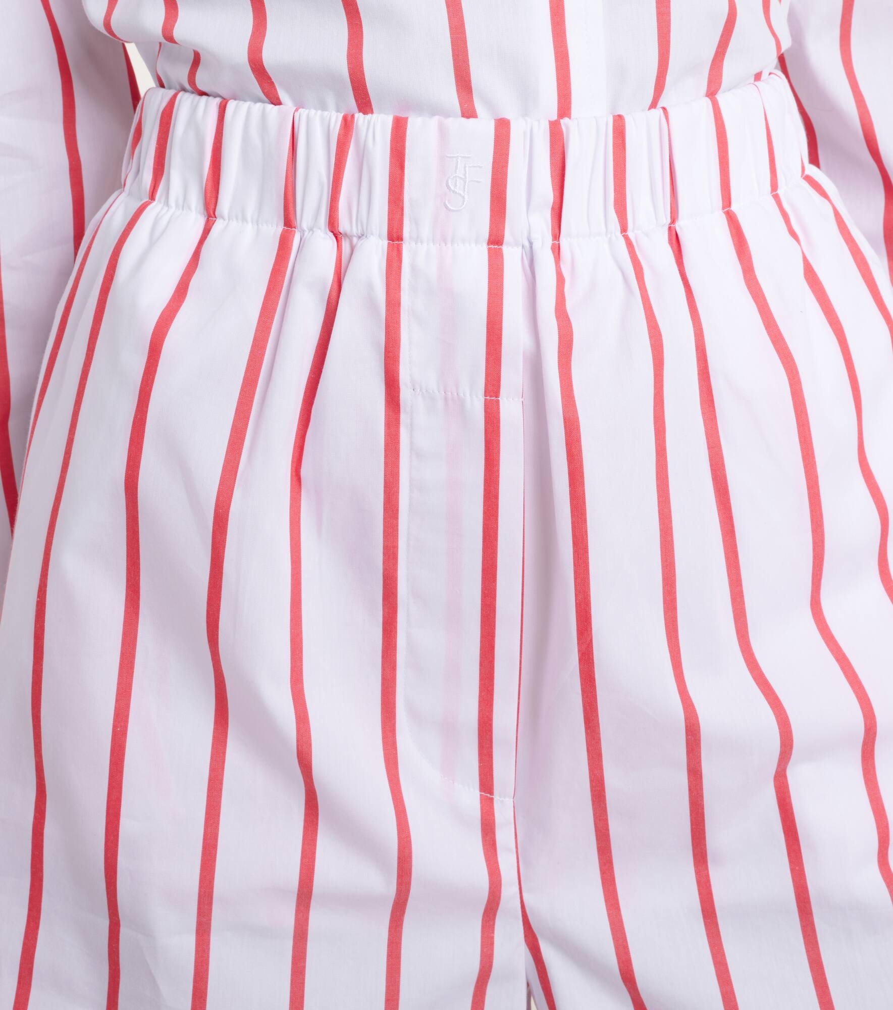 Lui striped cotton poplin shorts - 4