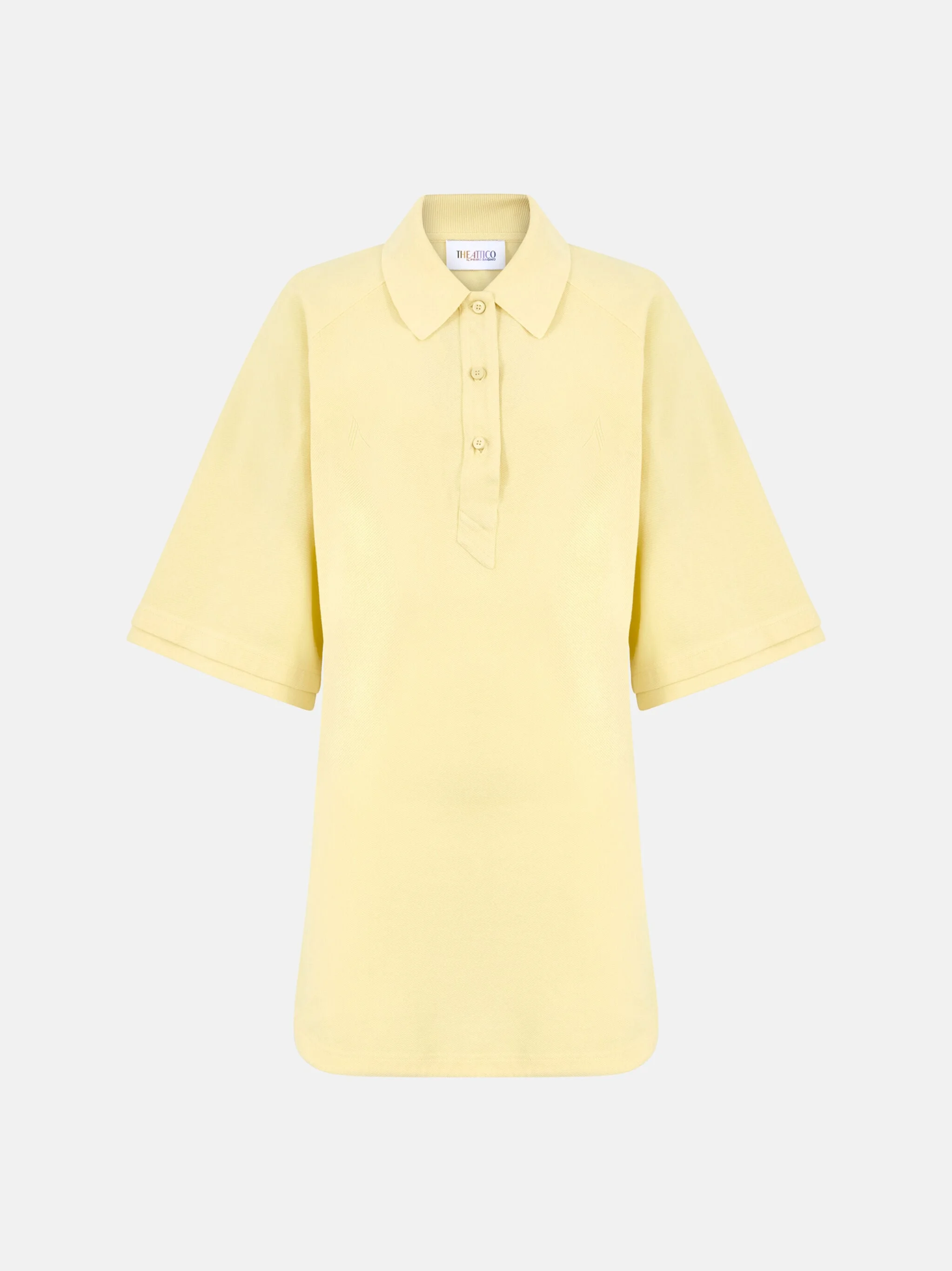 PALE YELLOW MINI DRESS - 1