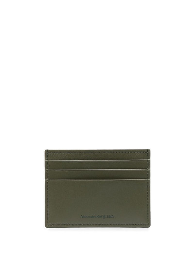 Alexander McQueen The Harness embroidered leather cardholder outlook
