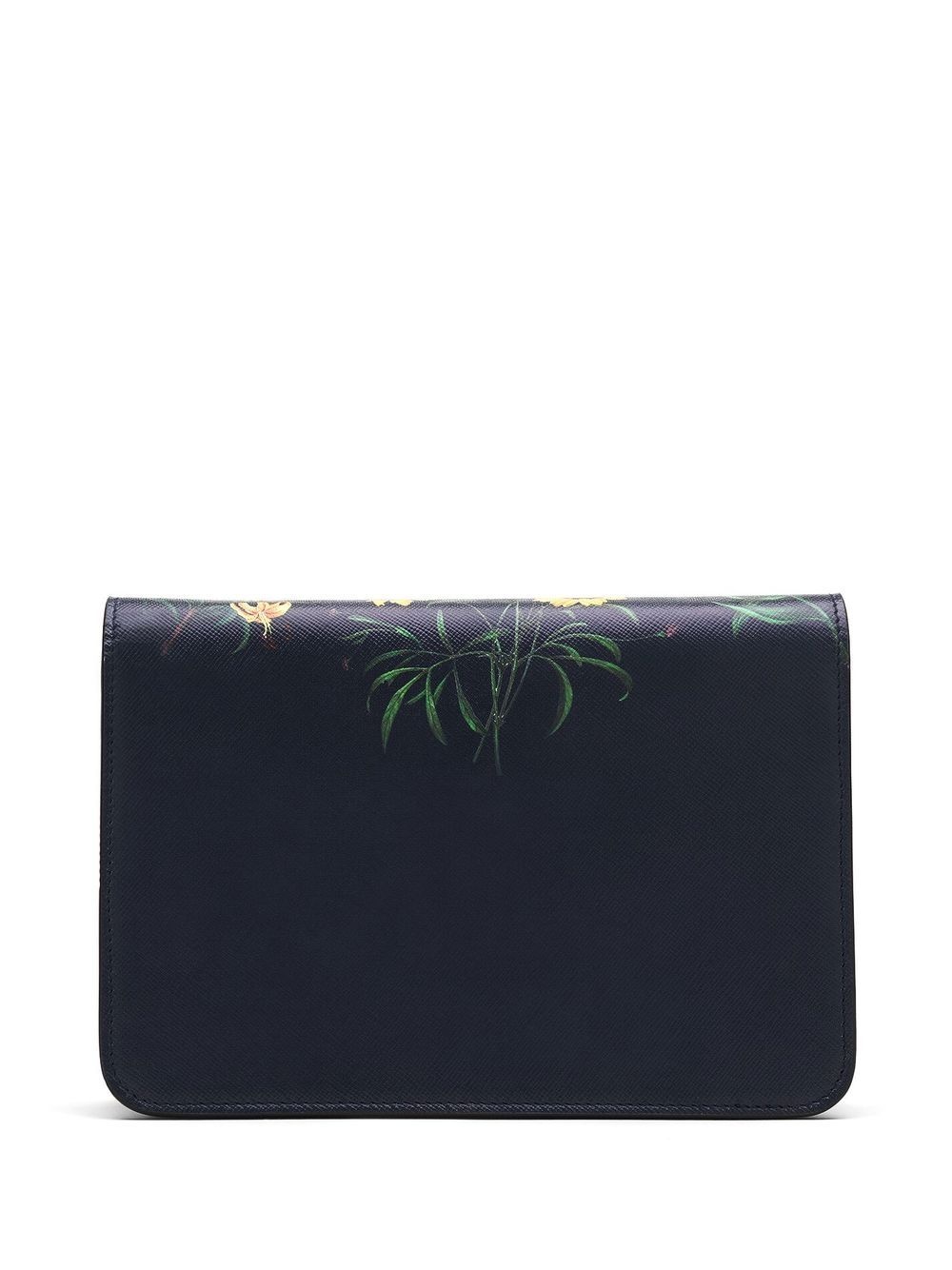 floral-print leather crossbody bag - 2