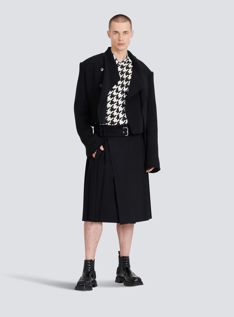 Balmain Houndstooth print cotton shirt outlook