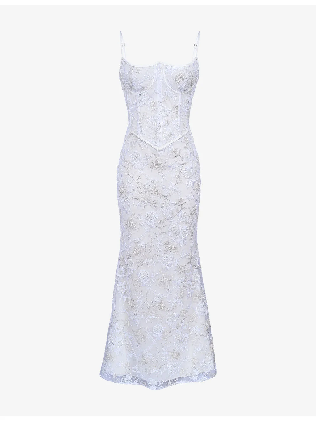 Naima Embellished Mesh Maxi Dress - 1
