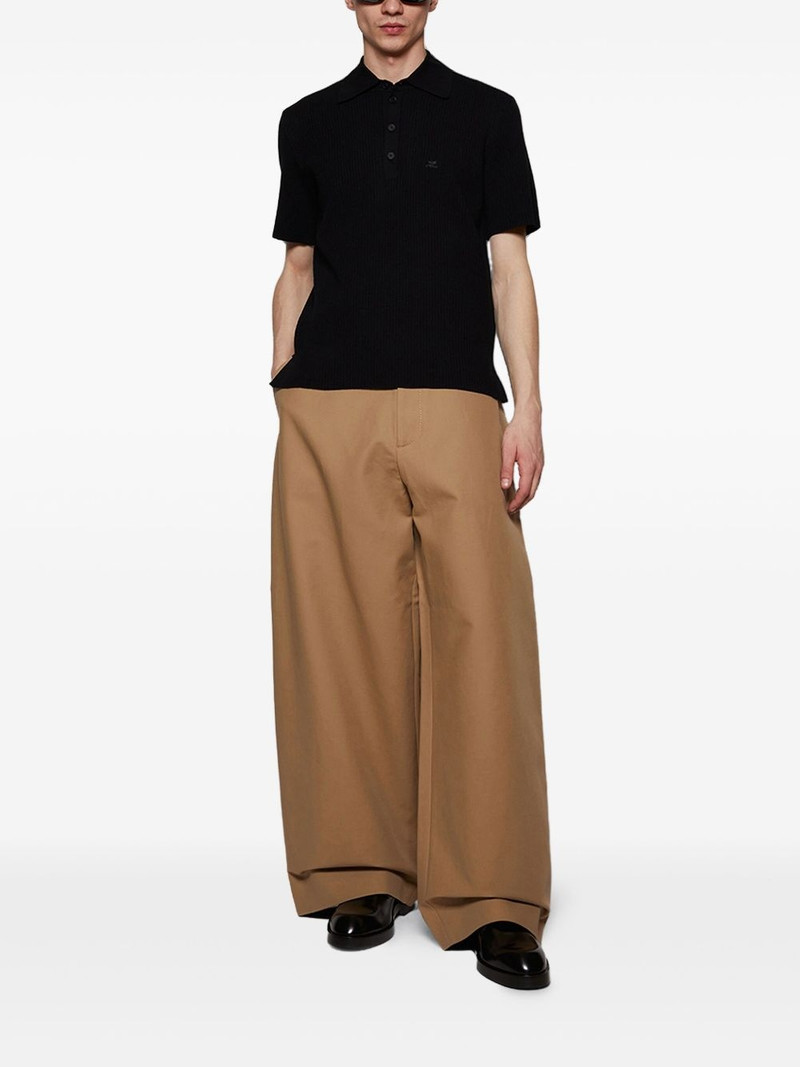 courrèges knitted polo shirt outlook