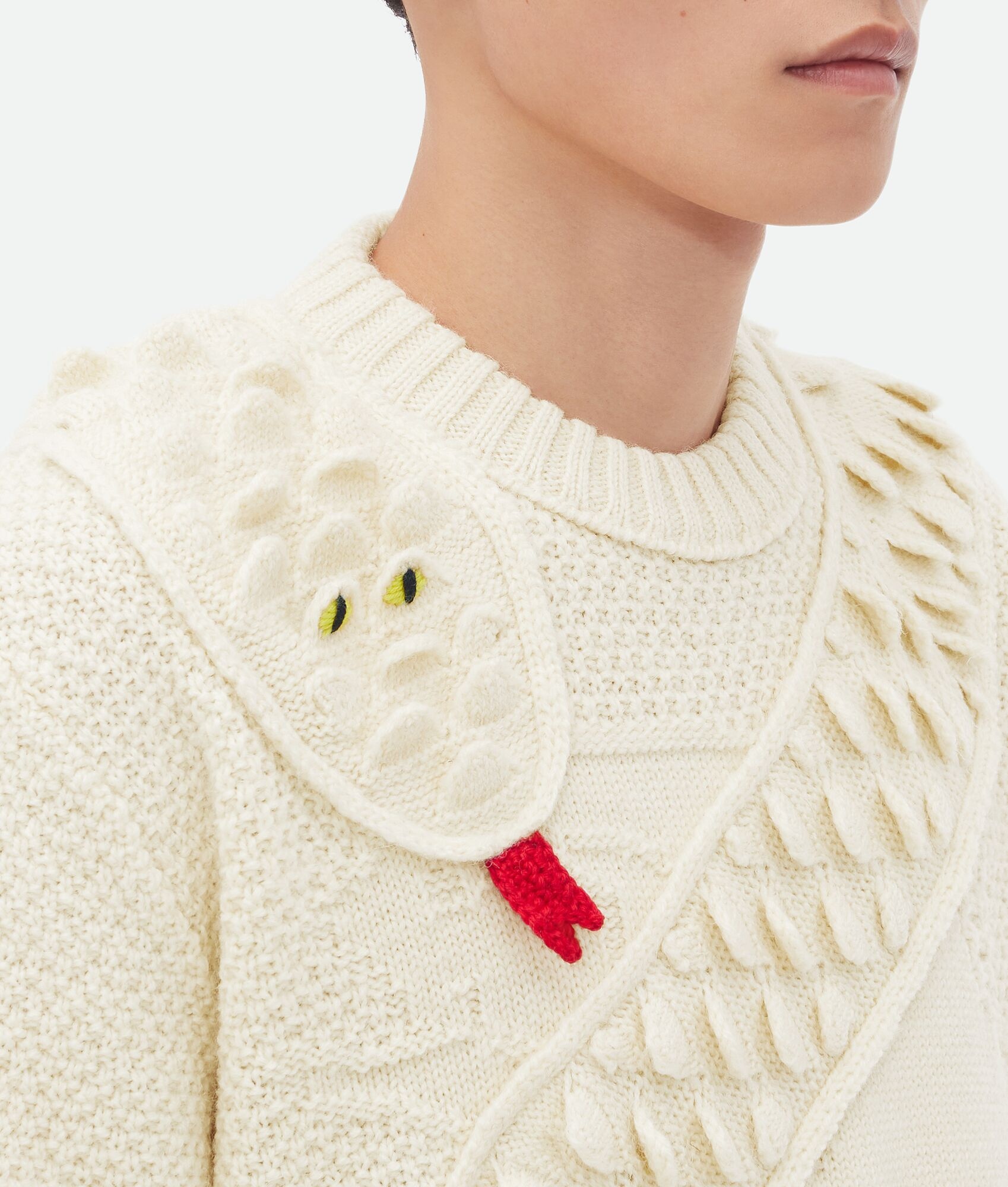 Snake Scales Wool Knit Jumper - 6