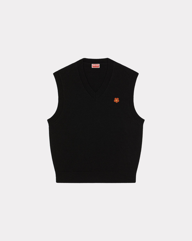 'BOKE FLOWER' Crest woollen jumper 1