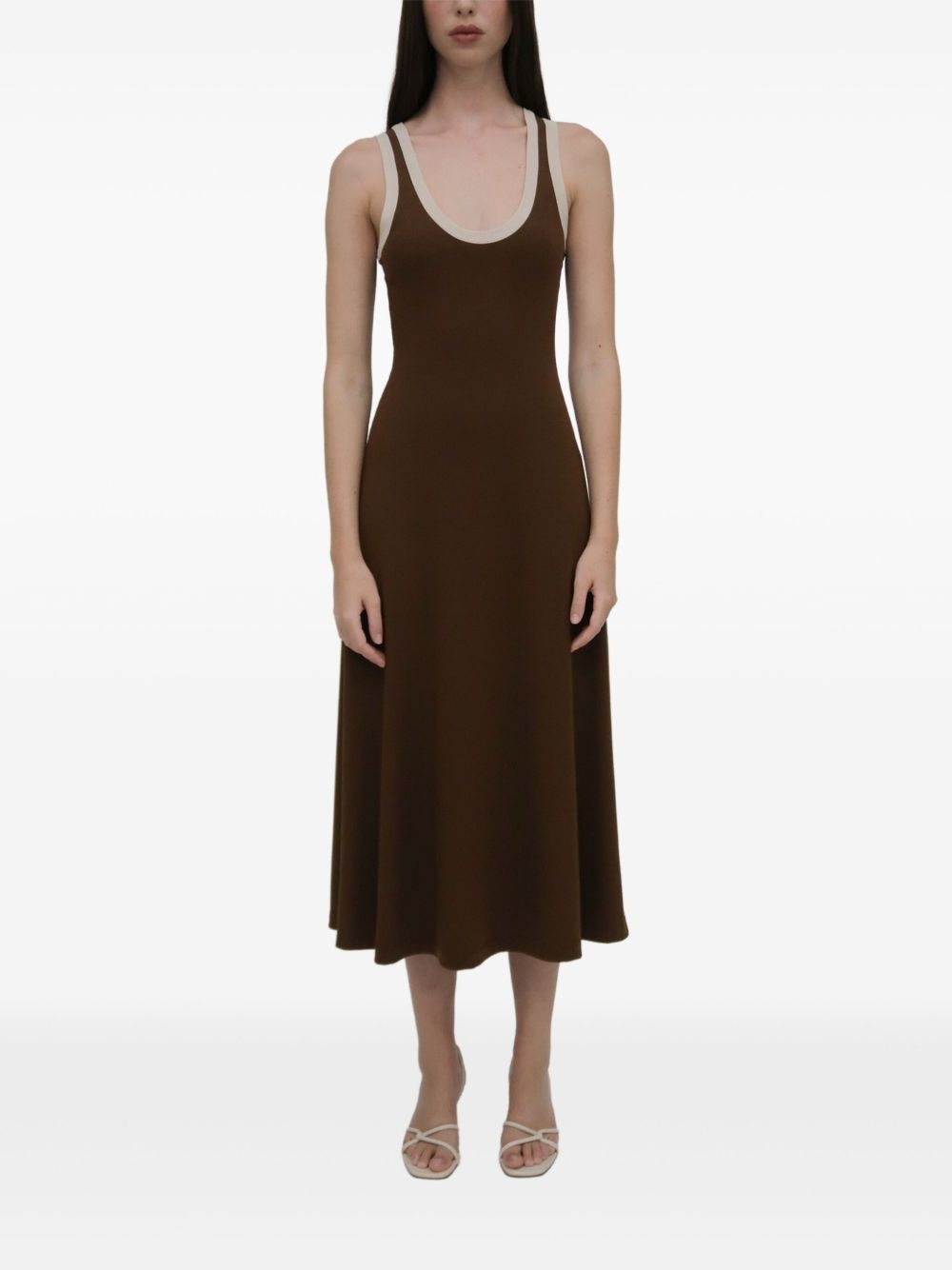 ribbed midi dress - 2