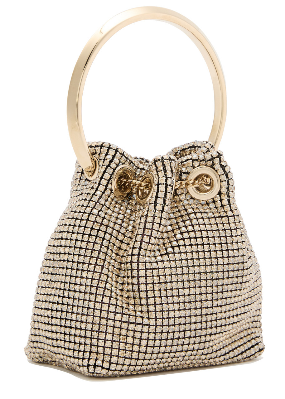 Jimmy Choo Bon Bon Micro Crystal-embellished Bucket bag - 2