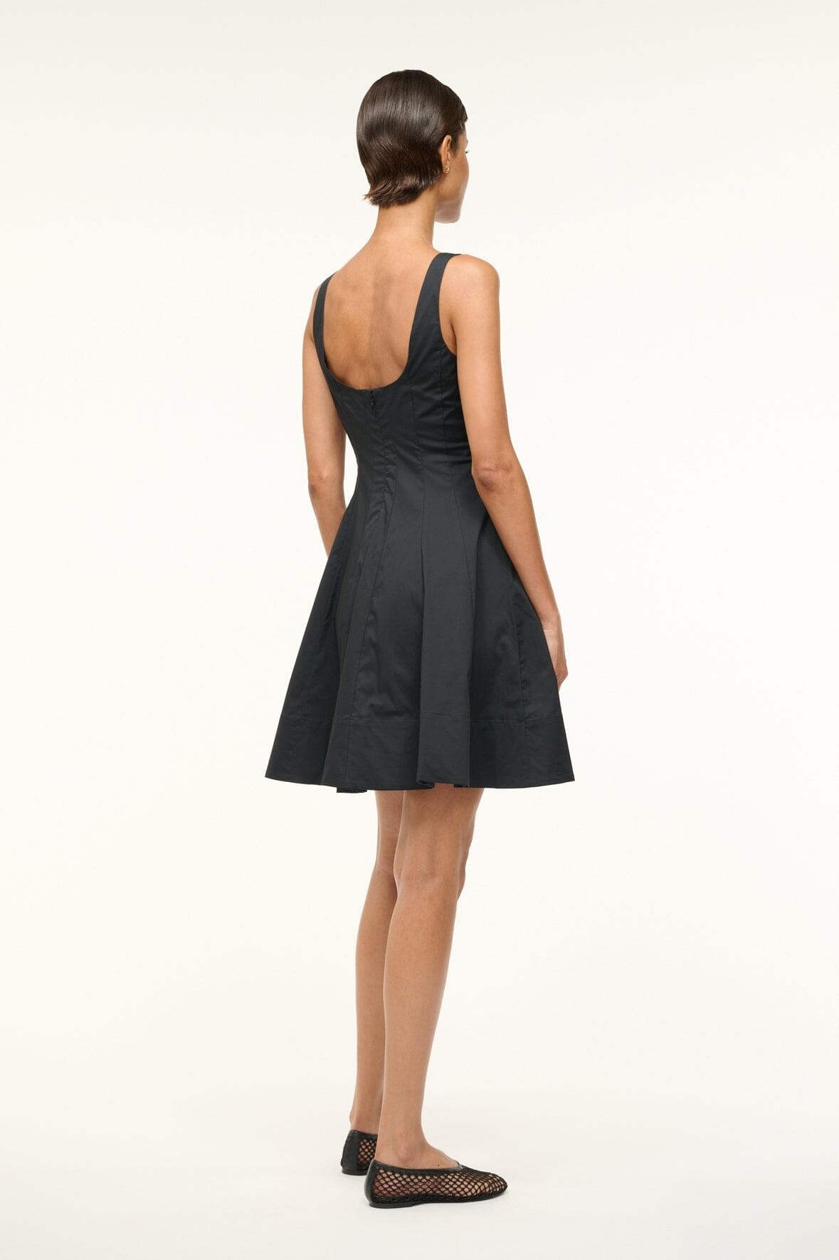 STAUD MINI WELLS DRESS BLACK - 2