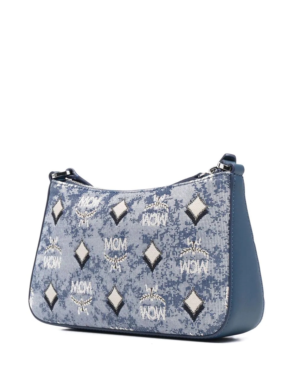 Visetos-print leather shoulder bag - 3