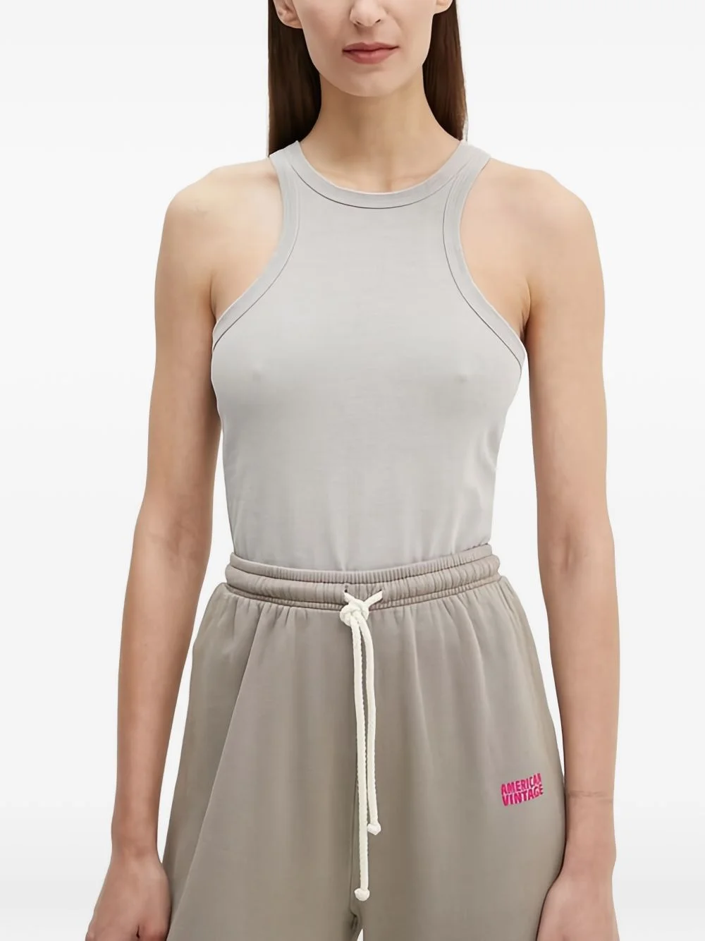 crew-neck tank top - 1