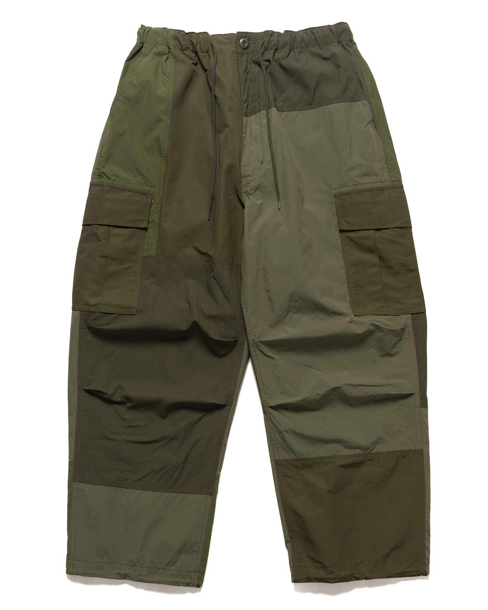 Cordura Patchwork Pant Olive - 1