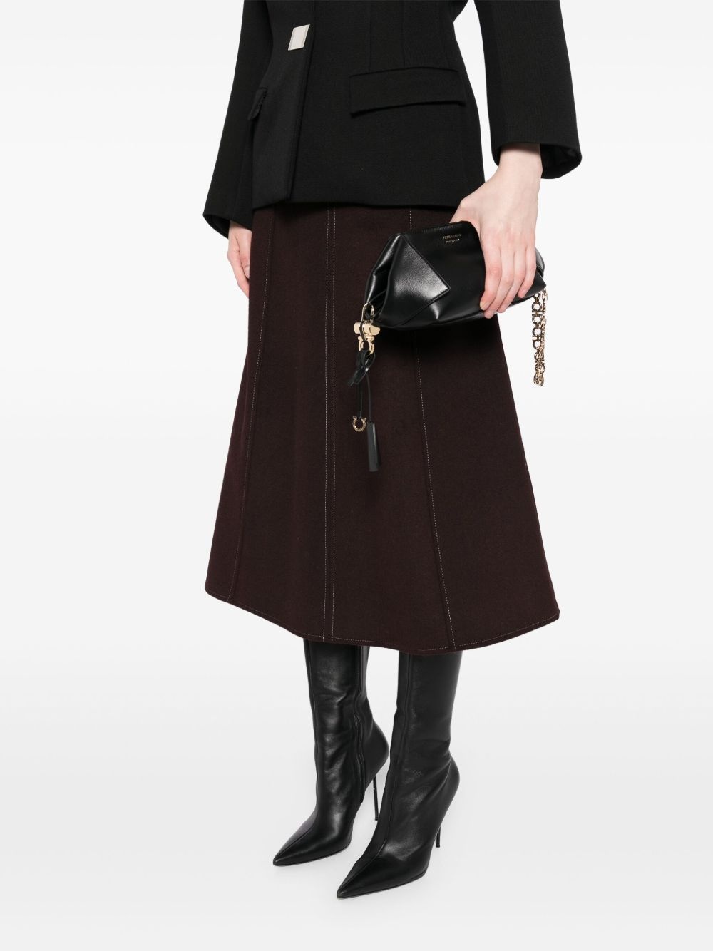 leather clutch bag - 2